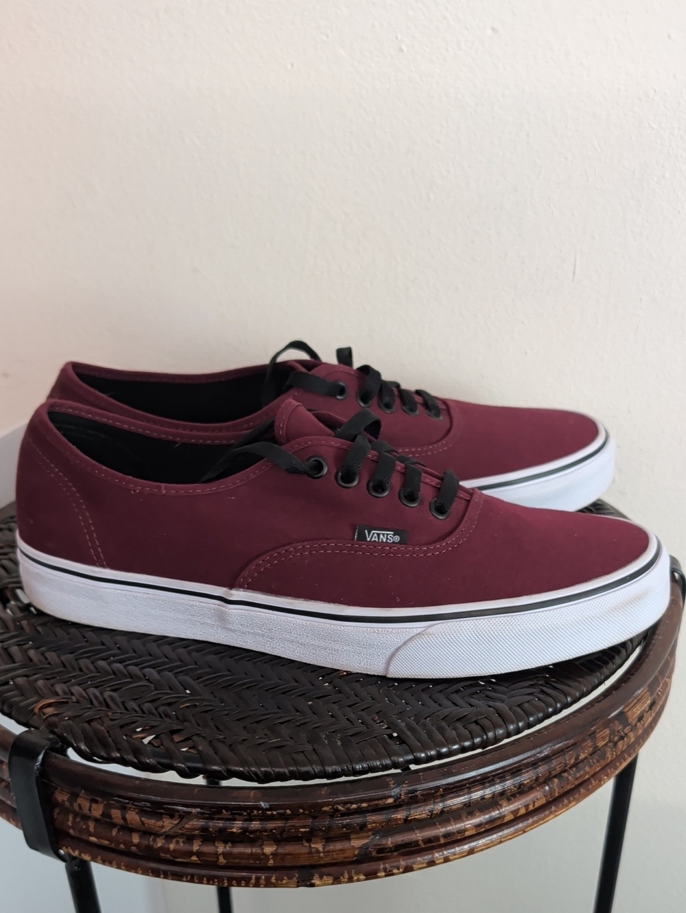 Vans Burgundy Red Shoes Men Size 11.5 - Picture 6 of 10